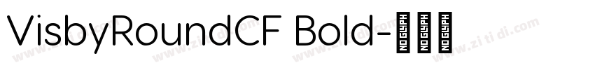 VisbyRoundCF Bold字体转换